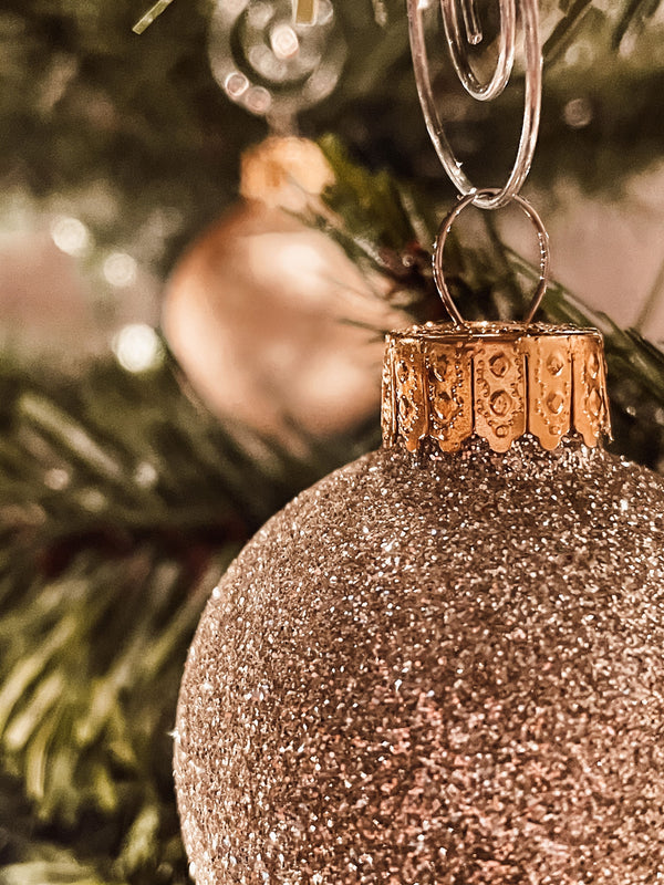 Double-Sided Clear Christmas Ball Photo Ornament - Round