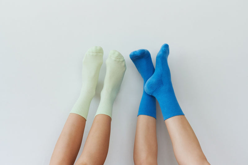 Funny Face Couple Socks - Text Design Large