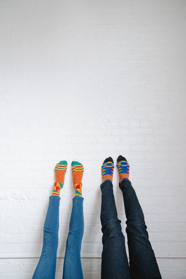 DTG Print Socks - Heart Custom 3 Photos Size M