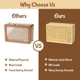 Personalized Money Banks: Custom Name Wooden Cash Boxes for Adults and Kids
