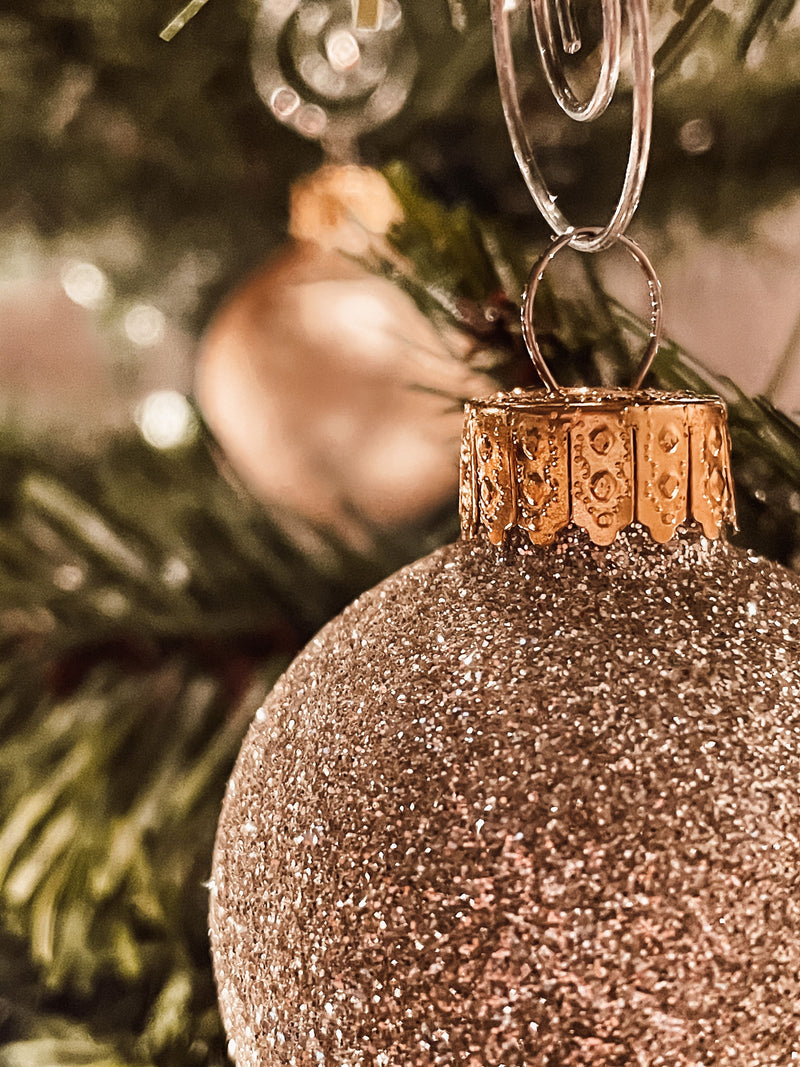Double-Sided Clear Christmas Ball Photo Ornament - Round